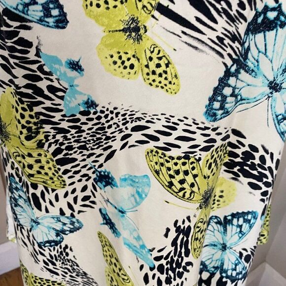 Nicole Max Casual Butterfly Pattern Summer Skirt SZ 10 - Picture 3 of 10